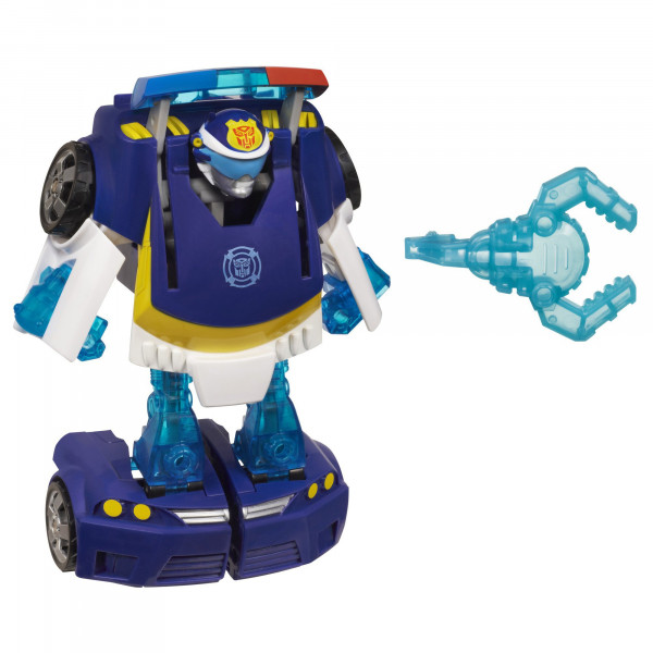 Transformers Playskool Heroes Rescue Bots Energize Chase the Police-Bot Figura de acción, edades 3-7 (exclusivo de Amazon)