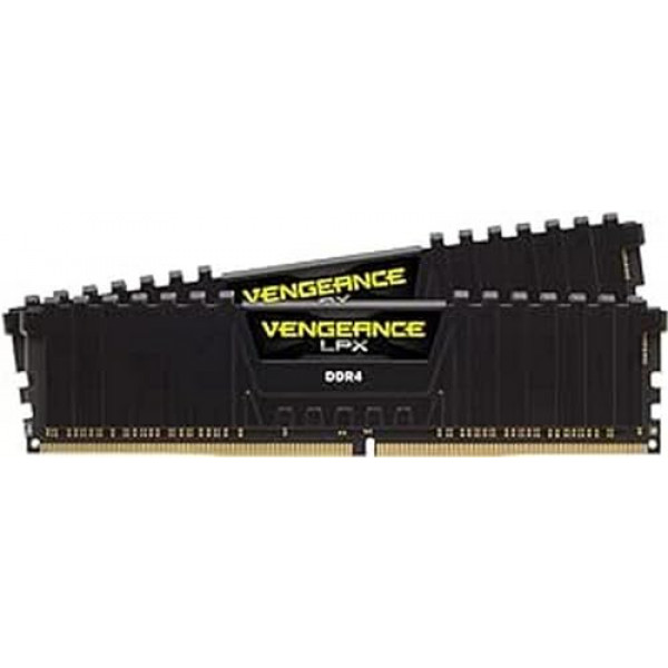 Corsair VENGEANCE LPX DDR4 RAM 32GB (2x16GB) 3200MHz CL16 Intel XMP 2.0 Memoria de computadora - Negro (CMK32GX4M2E3200C16)