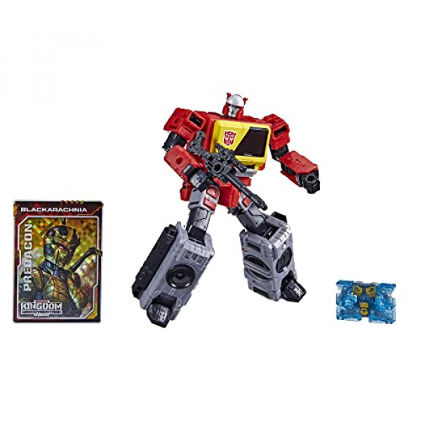 Transformers Toys Generations War for Cybertron: Kingdom Voyager WFC-K44 Autobot Blaster & Eject Figura de acción - Niños de 8 años en adelante, 7 pulgadas