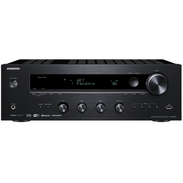 Receptor estéreo Onkyo TX-8140 con tecnología inalámbrica Wi-Fi y Bluetooth integrados, red de 2 canales