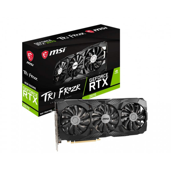 MSI Gaming GeForce RTX 2070 8GB GDRR6 256-Bit HDMI/DP DirectX 12 VR Ready Ray Tracing Arquitectura Turing Tarjeta gráfica HDCP (RTX 2070 TRI FROZR), (Modelo: GeForce RTX 2070 TRI FROZR)