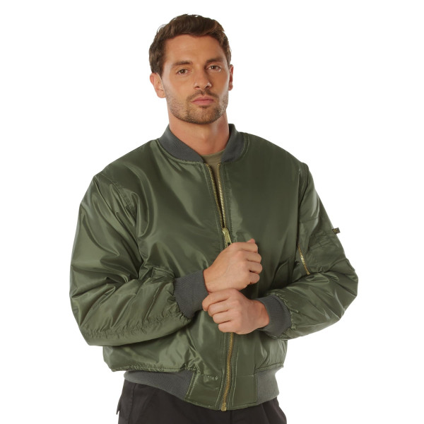 Rothco MA-1 Chaqueta de vuelo, M, Verde salvia