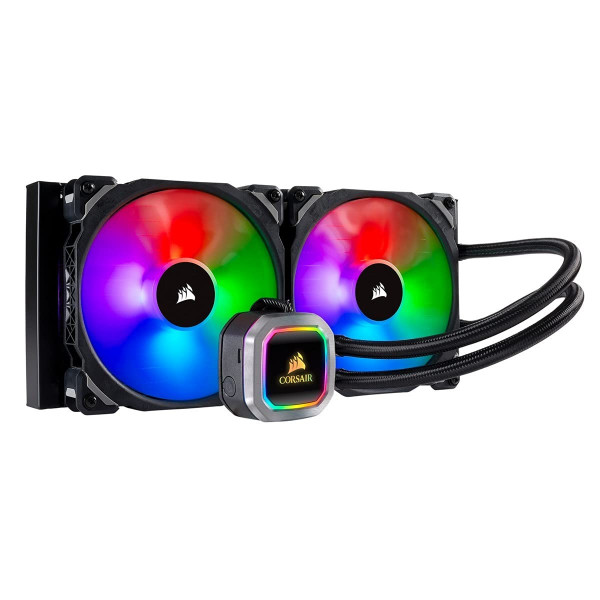 Corsair H115i RGB Platinum AIO Enfriador líquido de CPU, 280 mm, ventiladores duales ML140 PRO RGB PWM, Intel 115x/2066, AMD AM4/TR4