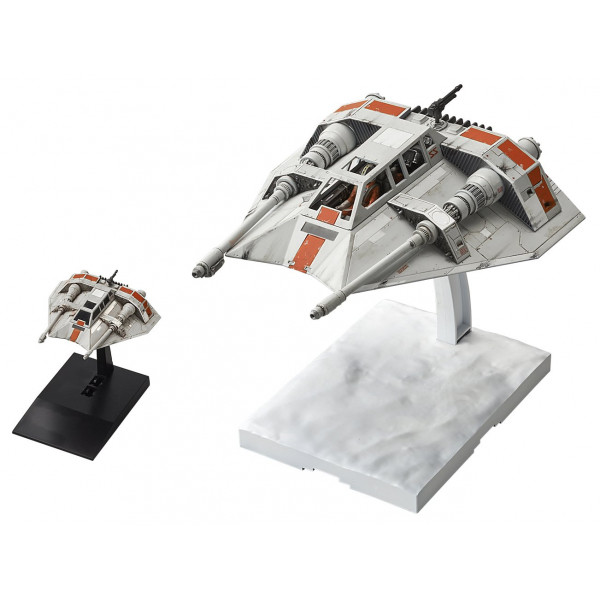 Bandai Hobby Snowspeeder Set Star Wars, Bandai Star Wars 1/48 y 1/144 Modelo de plástico Vehículo Hobby