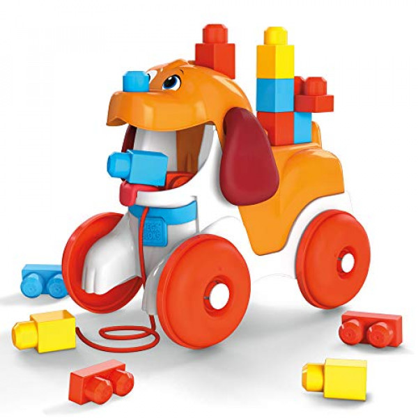 Mega Bloks Juego de construcción preescolar para cachorros con bloques para hacer caca, multicolor (GNW63)