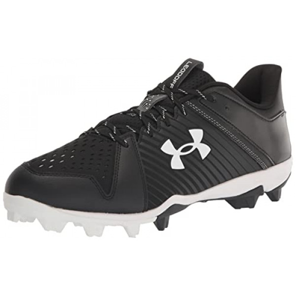 Under Armour Leadoff Low Rubber Moulded Baseball Cleats, (001) Negro/Negro/Blanco, 10.5