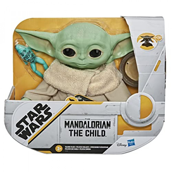 STAR WARS The Child Talking Plush Toy con sonidos de personajes y accesorios, The Mandalorian Toy para niños a partir de 3 años, verde