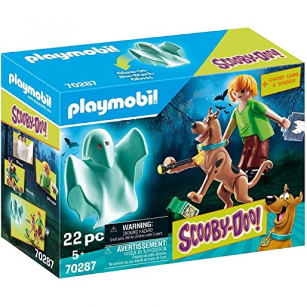 Playmobil ¡Scooby-DOO! Scooby y Shaggy con fantasma