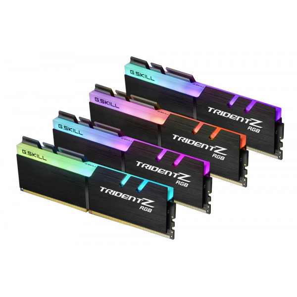 G.SKILL Trident Z RGB Series (Intel XMP) DDR4 RAM 32GB (4x8GB) 3200MT/s CL16-18-18-38 1.35V Memoria para computadora de escritorio UDIMM (F4-3200C16Q-32GTZR)