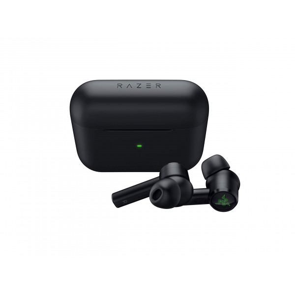 Auriculares para juegos Razer Hammerhead True Wireless Pro Bluetooth (modelo 2020): Certificado THX - Cancelación activa de ruido híbrida avanzada - Baja latencia de 60 ms - Habilitación táctil - Duración de la batería <20 horas - Negro