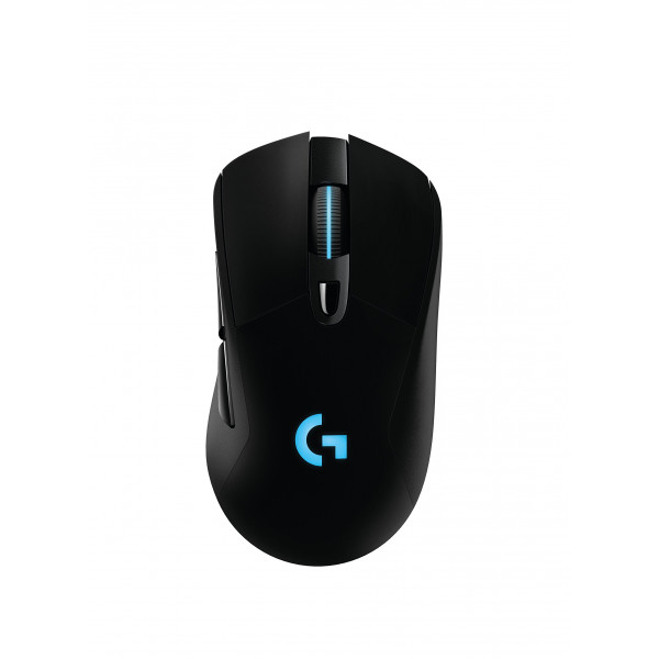 Ratón para juegos Logitech G703 Lightspeed con compatibilidad de carga inalámbrica POWERPLAY, negro