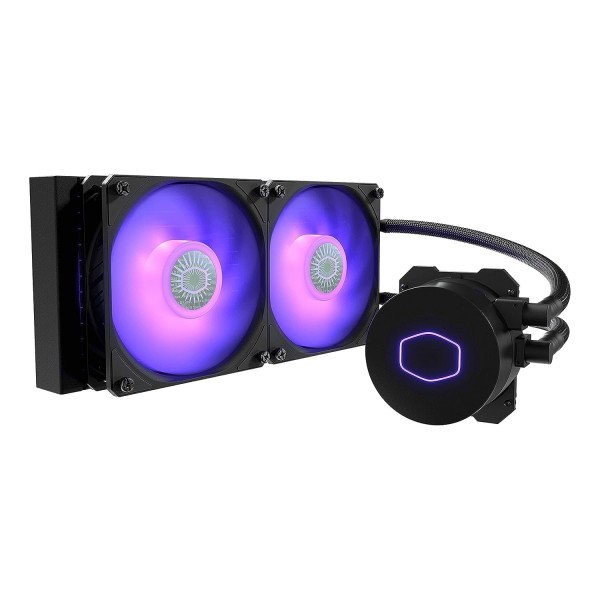 CoolerMaster MasterLiquid ML240L RGB V2, enfriador líquido para CPU AIO de circuito cerrado, bomba de doble cámara Gen3, radiador de 240 mm, SickleFlow 120 PWM ARGB, AMD Ryzen AM5/AM4, Intel LGA1700/1200 (MLW-D24M-A18PC-R2)