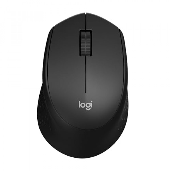 Logitech 910004905 Ratón M330 Silent Plus, frecuencia de 2,4 Ghz/alcance inalámbrico de 33 pies, uso con la mano derecha, negro