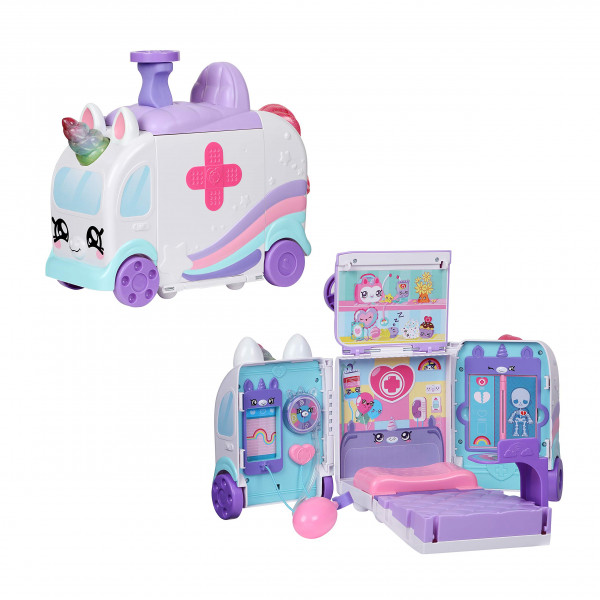 Kindi Kids Hospital Corner - Ambulancia Unicornio - Tapete de juego incluido