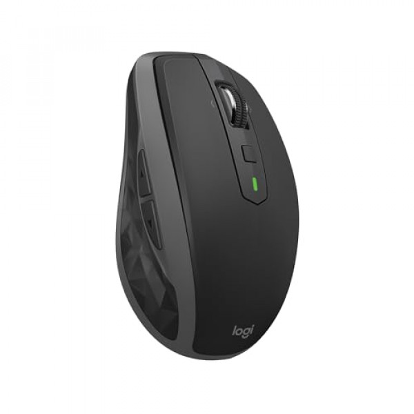 Ratón inalámbrico Logitech MX Anywhere 2S para uso en cualquier superficie, desplazamiento hiperrápido, recargable, control de hasta 3 ordenadores y portátiles Apple Mac y Windows (Bluetooth o USB), grafito