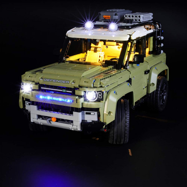 LIGHTAILING Juego de luces para modelo de bloques de construcción (Technic Land Rover Defender) - Kit de luces LED compatible con Lego 42110 (NO incluido en el modelo)