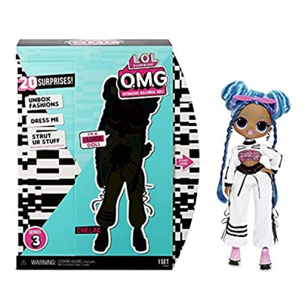 LOL Surprise OMG Chillax Fashion Doll - Juego de muñecas con 20 sorpresas para niñas y niños 4+