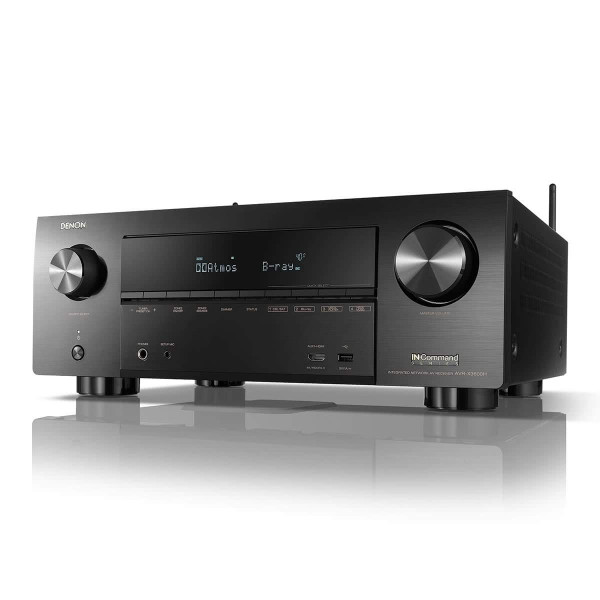 Receptor AV Denon AVR-X3600H UHD (modelo 2019) - 9.2 canales, 105 W cada uno | Nueva elevación de altura virtual y salidas de subwoofer duales | Airplay 2 Alexa y HEOS