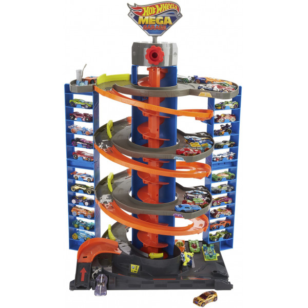 Hot Wheels - City 50 Mega Garage - Azul/Naranja