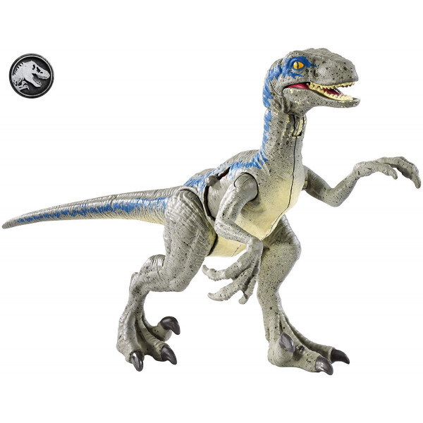 DAÑO DE BATALLA JURASSIC WORLD Velociraptor Azul