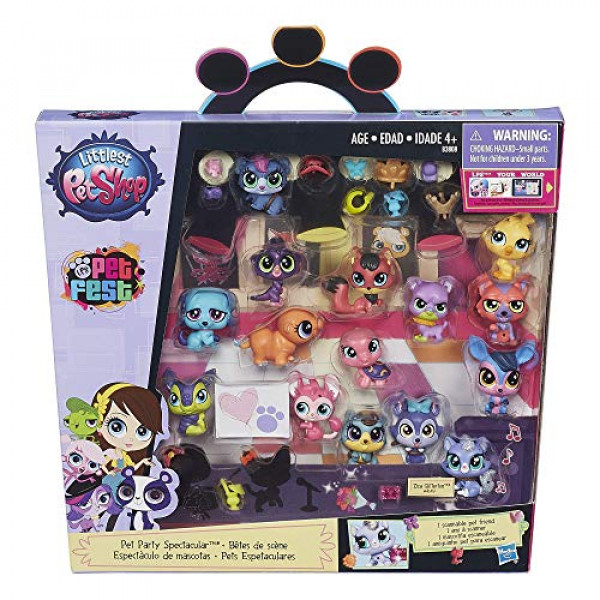 Littlest Pet Shop Party Spectacular paquete de juguete para coleccionistas, incluye 15 mascotas, de 4 años en adelante