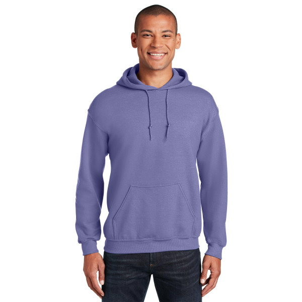 Sudadera con capucha y sudadera con capucha Mezcla pesada 50/50 7,75 oz. por Gildan (Estilo# 18500) (Grande, Violeta)