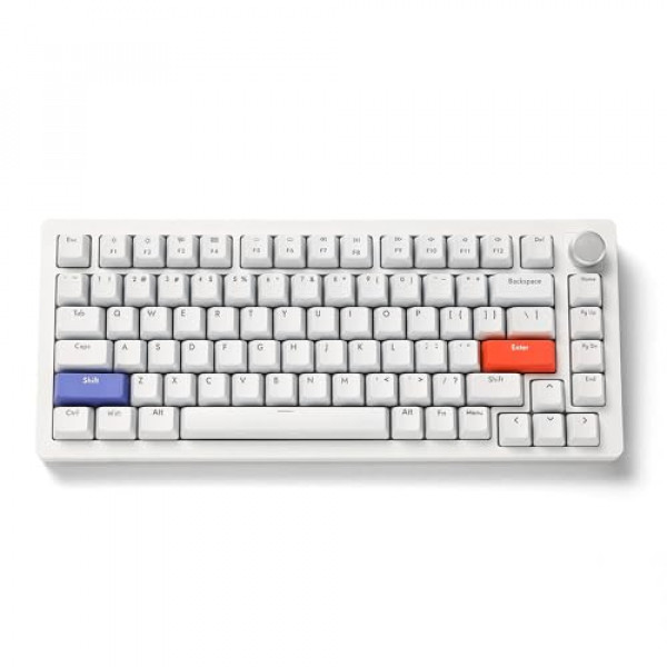 DrunkDeer A75 Teclado de disparo rápido Teclado mecánico con interruptor magnético TKL RGB con cable USB Teclado compacto para juegos 82 teclas ABS Tecla compacta con perilla