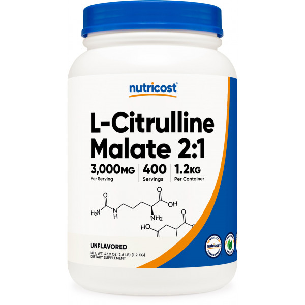 Nutricost L-Citrulina Malato en Polvo (2:1) 1,2KG