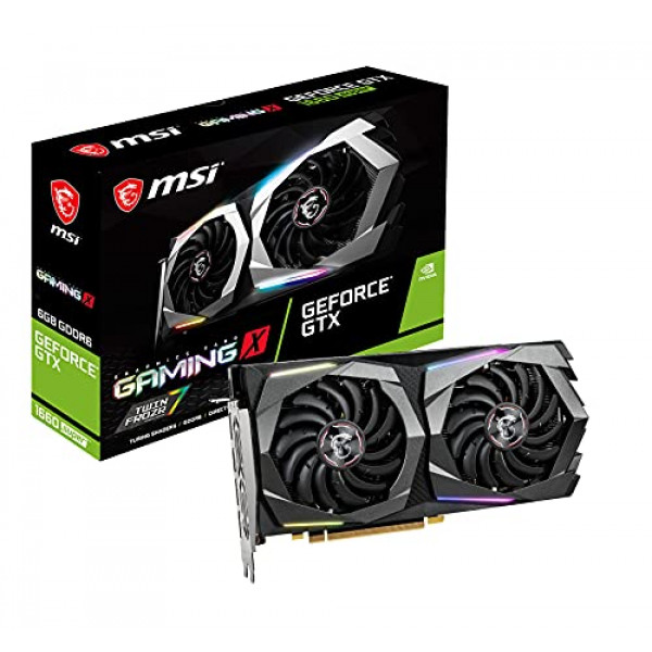 MSI Gaming GeForce GTX 1660 Super 192-bit HDMI/DP 6GB GDRR6 HDCP Soporte DirectX 12 Tarjeta gráfica VR Ready OC de doble ventilador (GTX 1660 Super Gaming X)