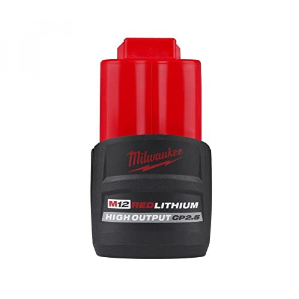 Milwaukee 48-11-2425 Batería M12 REDLITHIUM CP de alto rendimiento de 2,5 Ah