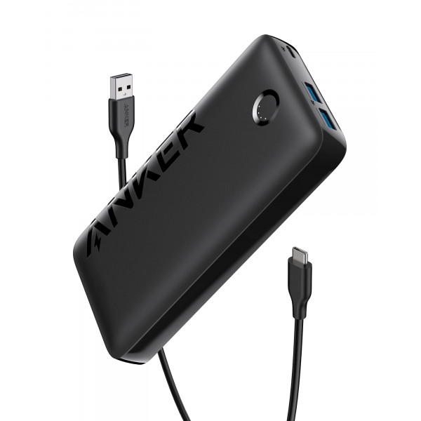 Anker Power Bank, cargador portátil de 20,000 mAh con carga rápida USB-C, funciona para iPhone 15/15 Plus/15 Pro/15 Pro Max, iPhone 14/13/12 Series, Samsung, iPad Pro, AirPods, Apple Watch y más