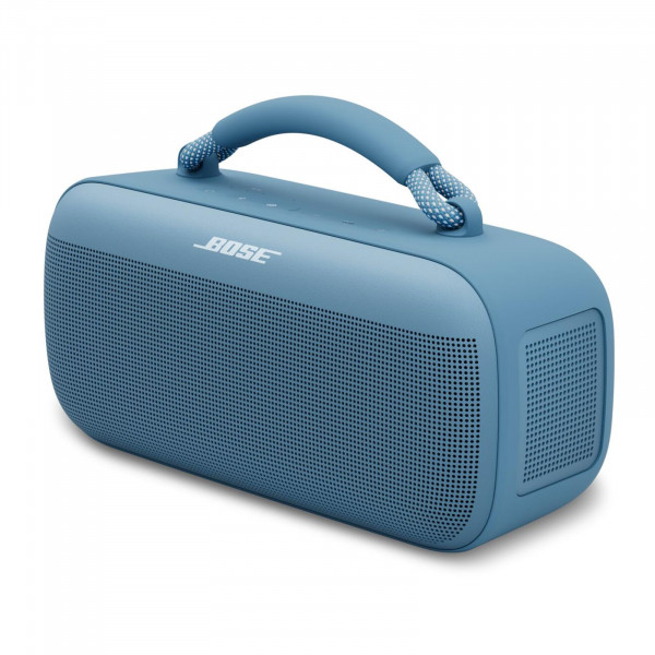 NUEVO altavoz portátil Bose SoundLink Max, altavoz Bluetooth resistente al agua de gran tamaño, hasta 20 horas de duración de la batería, USB-C, entrada auxiliar integrada de 3,5 mm, azul atardecer