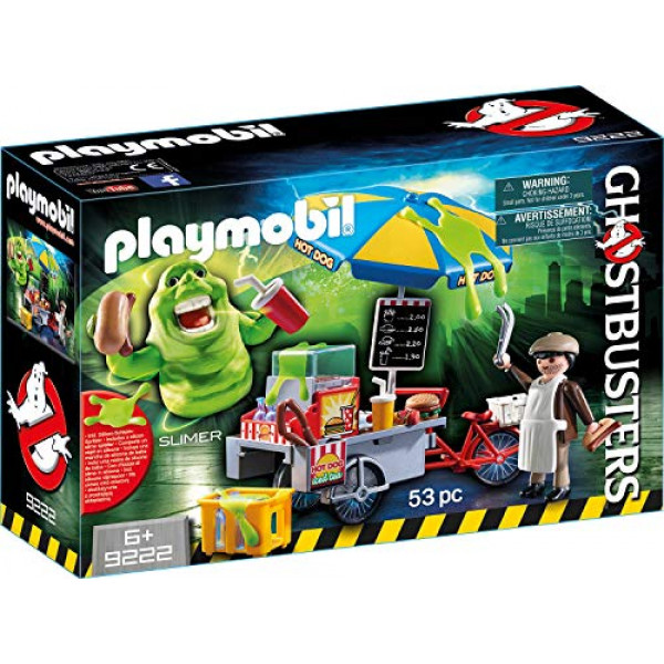 Playmobil Cazafantasmas Slimer con puesto de perritos calientes