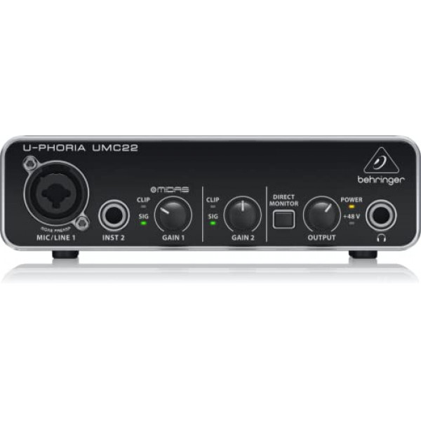 Interfaz de audio USB Behringer U-Phoria UMC22