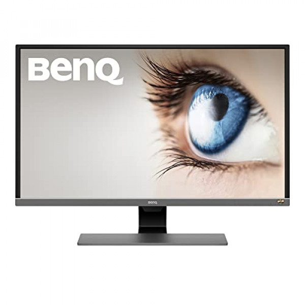 Monitor premium BenQ EW3270U 32 4K UHD | HDRi | DCI-P3 | Tecnología para el cuidado de los ojos | Brillo adaptable | Pantalla inclinable | Altavoces integrados | Recordatorio ocular | DisplayPort | HDMI | USB-C, negro