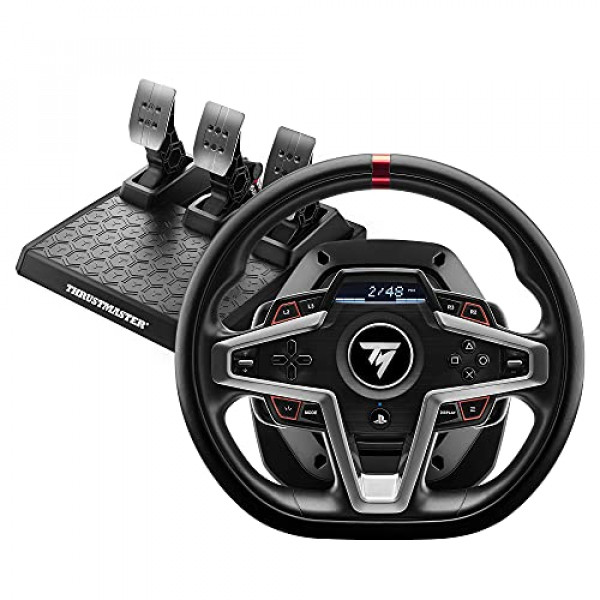 Volante de carreras THRUSTMASTER T248P Force Feedback (compatible con PS5, PS5 Pro, PS4 y PC)