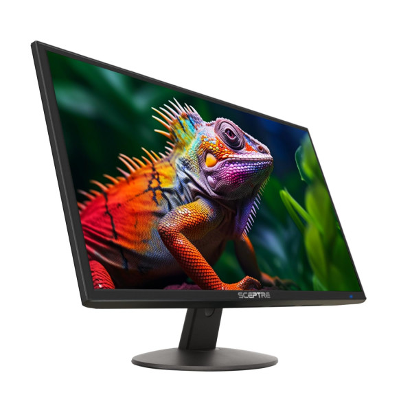 Sceptre Monitor LED profesional delgado de 24 pulgadas 1080p 99% sRGB 2x HDMI VGA altavoces incorporados, negro máquina (Serie E248W-19203R)