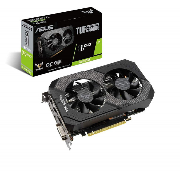 Tarjeta gráfica para juegos ASUS TUF GeForce GTX 1660 Super Overclocked 6GB Edition HDMI DP DVI (TUF-GTX1660S-O6G-GAMING)