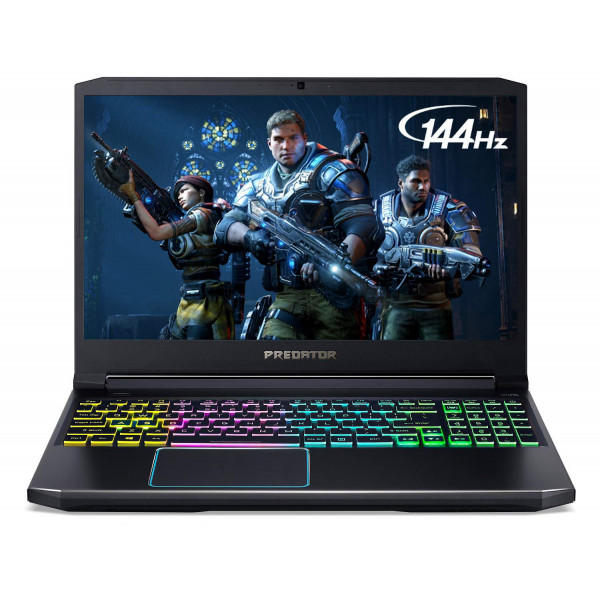 Laptop para juegos Acer Predator Helios 300, Intel Core i7-9750H, GeForce GTX 1660 Ti, pantalla Full HD de 15,6 144 Hz, tiempo de respuesta de 3 ms, DDR4 de 16 GB, SSD NVMe PCIe de 512 GB, teclado retroiluminado RGB, PH315-52-710B