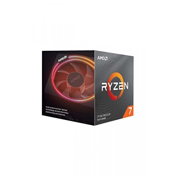 Procesador de escritorio AMD Ryzen 7 3700X de 8 núcleos y 16 hilos desbloqueado con enfriador LED Wraith Prism