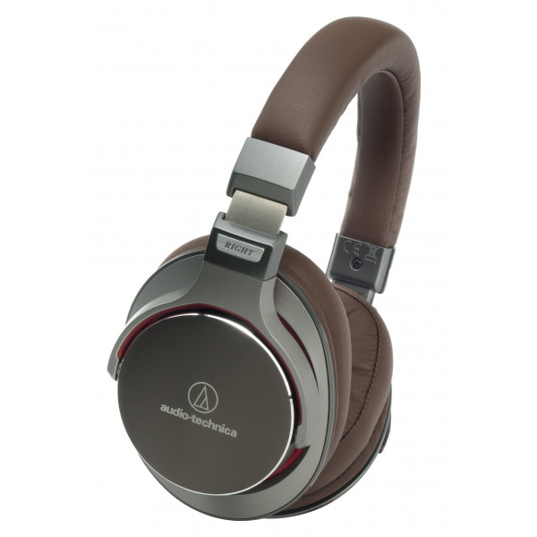 Audio-Technica ATH-MSR7 GM (gris metalizado) Auriculares supraaurales de audio de alta resolución (importado de Japón)