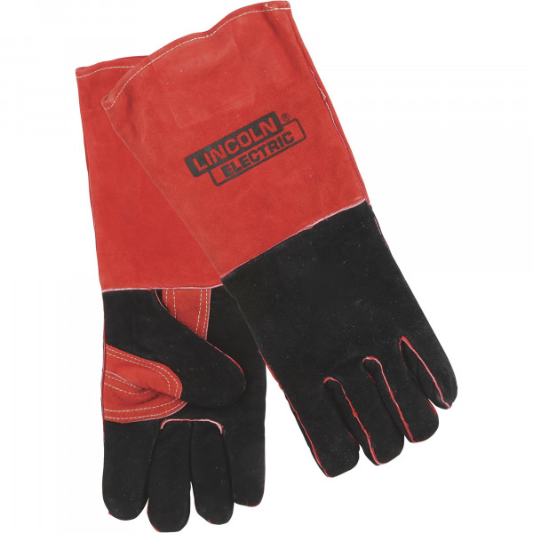 Lincoln Electric Guantes de puño largo unisex para adultos, rojo, talla única