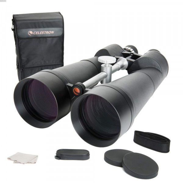 Celestron – Binocular SkyMaster 25X100 – Binoculares para exteriores y astronomía – Potente aumento de 25x – Apertura gigante para visualización a larga distancia – Óptica multicapa – Estuche de transporte incluido