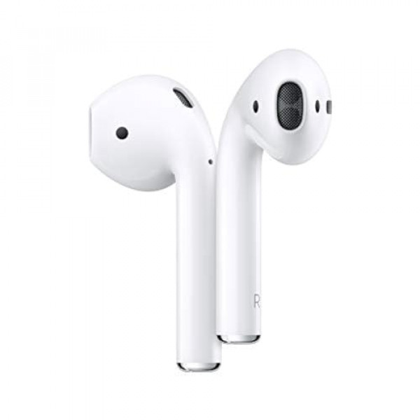 Auriculares inalámbricos Apple AirPods (segunda generación), auriculares Bluetooth con estuche de carga Lightning incluido, más de 24 horas de duración de la batería, configuración sencilla para iPhone