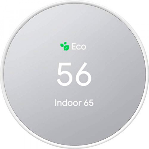 Google Nest Thermostat - Termostato inteligente para el hogar - Termostato Wifi programable - Nieve