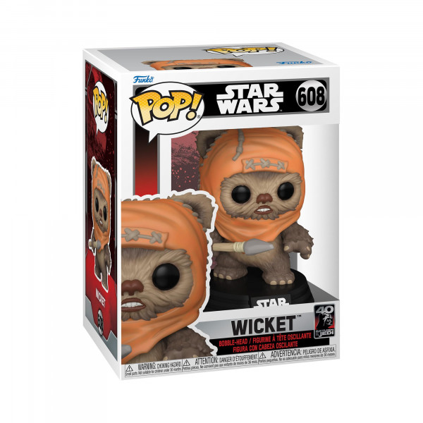 ¡Funko Pop! Star Wars: El Retorno del Jedi 40 Aniversario, Wicket