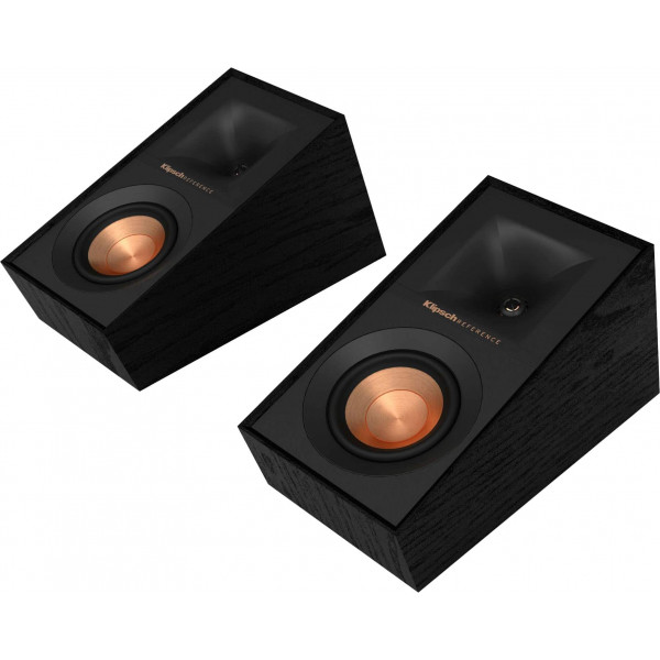 Klipsch - Altavoces pasivos de canal de altura de 2 vías de 4 y 100 vatios (par) - Negro