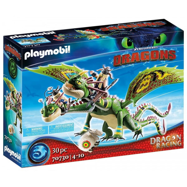 Playmobil Dragon Racing: Ruffnut y Tuffnut con Vomito y Eructo