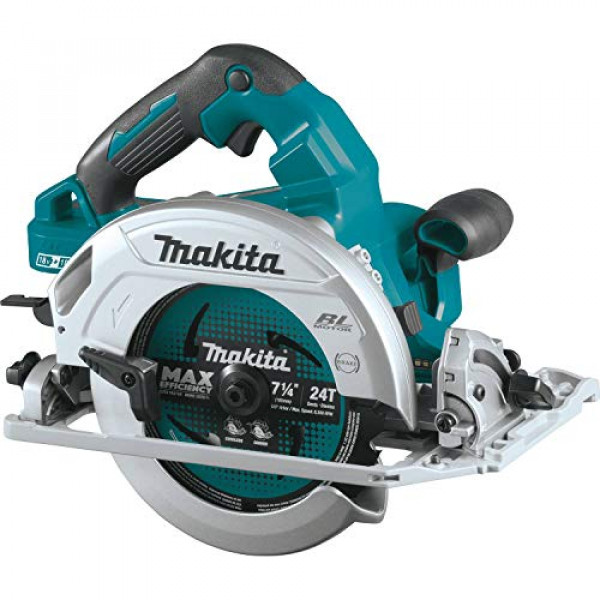 Sierra circular Makita XSH08Z 18V x2 LXT de iones de litio (36V) sin escobillas, inalámbrica, de 7-1/4 con base compatible con riel guía, solo herramienta