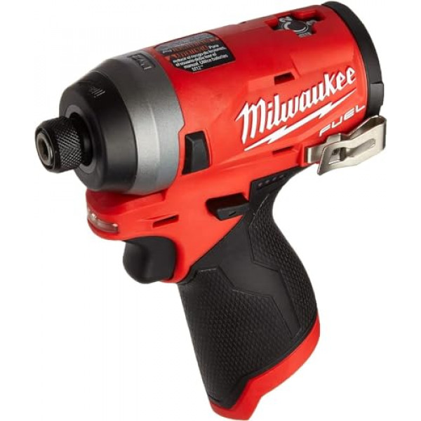 Milwaukee Electric Tools MLW2553-20 Destornillador de impacto hexagonal de combustible M12 de 1/4 (desnudo)